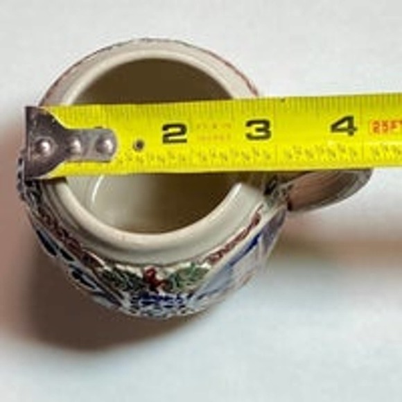 Vtg Cobalt Blue Small Beer Stein Mug Castles Original Gerz Gerzit W Germany - Picture 11 of 11